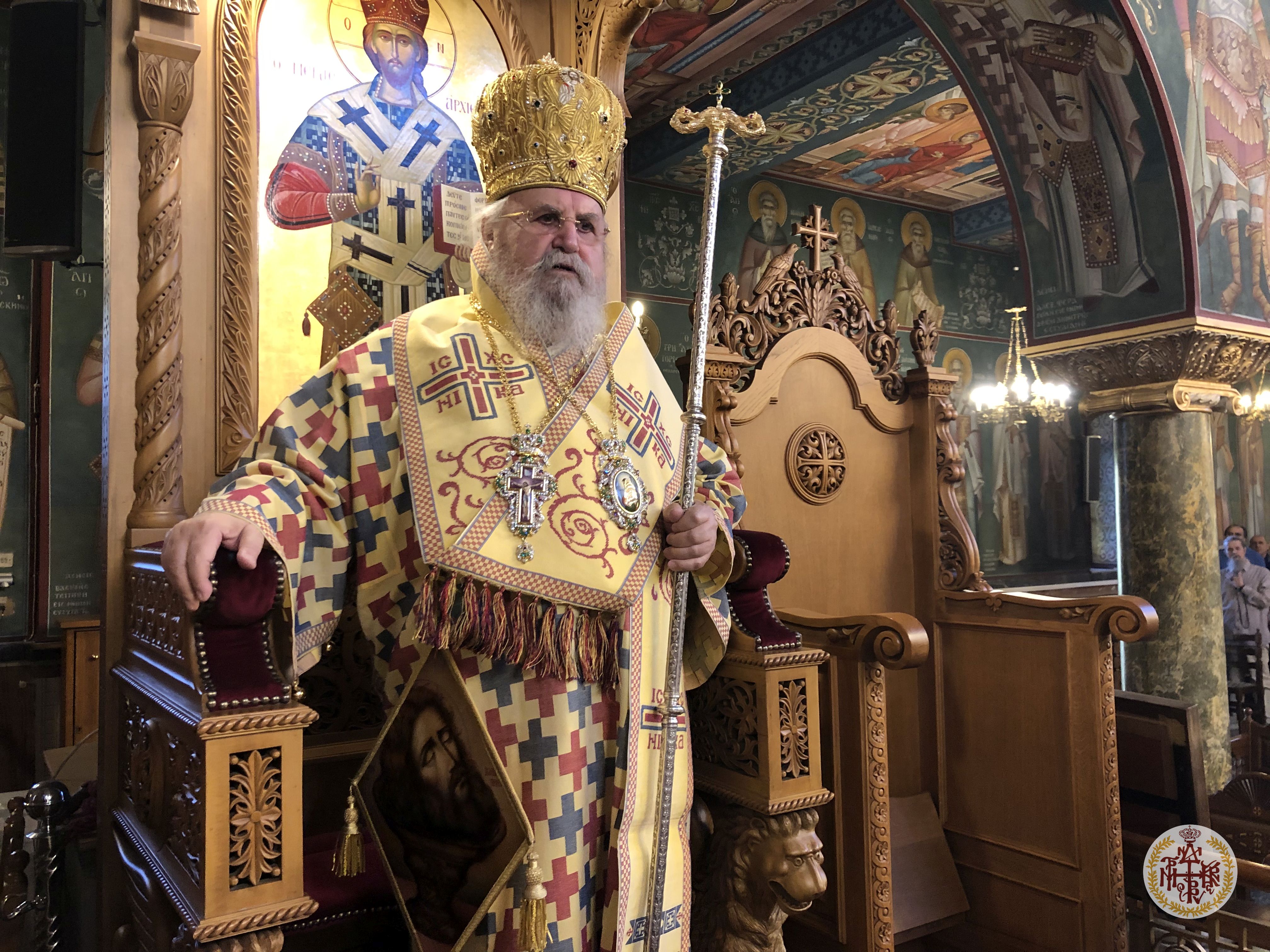 Ο ΣΕΒΑΣΜΙΩΤΑΤΟΣ ΜΗΤΡΟΠΟΛΙΤΗΣ ΜΑΣ ΣΤΟΝ ΜΗΤΡΟΠΟΛΙΤΙΚΟ ΙΕΡΟ ΝΑΟ ΑΓΙΟΥ ΝΙΚΟΛΑΟΥ ΚΑΙΣΑΡΙΑΝΗΣ ΓΙΑ ΤΟ ΤΕΣΣΑΡΑΚΟΝΘΗΜΕΡΟ ΜΝΗΜΟΣΥΝΟ ΤΟΥ ΜΑΚΑΡΙΣΤΟΥ κ. ΓΕΩΡΓΙΟΥ ΤΑΣΣΟΠΟΥΛΟΥ,ΠΑΤΡΟΣ ΤΟΥ ΠΡΩΤΟΣΥΓΚΕΛΛΟΥ ΤΗΣ ΙΕΡΑΣ ΜΗΤΡΟΠΟΛΕΩΣ ΜΑΣ κ. ΑΝΑΣΤΑΣΙΟΥ ΤΑΣΣΟΠΟΥΛΟΥ