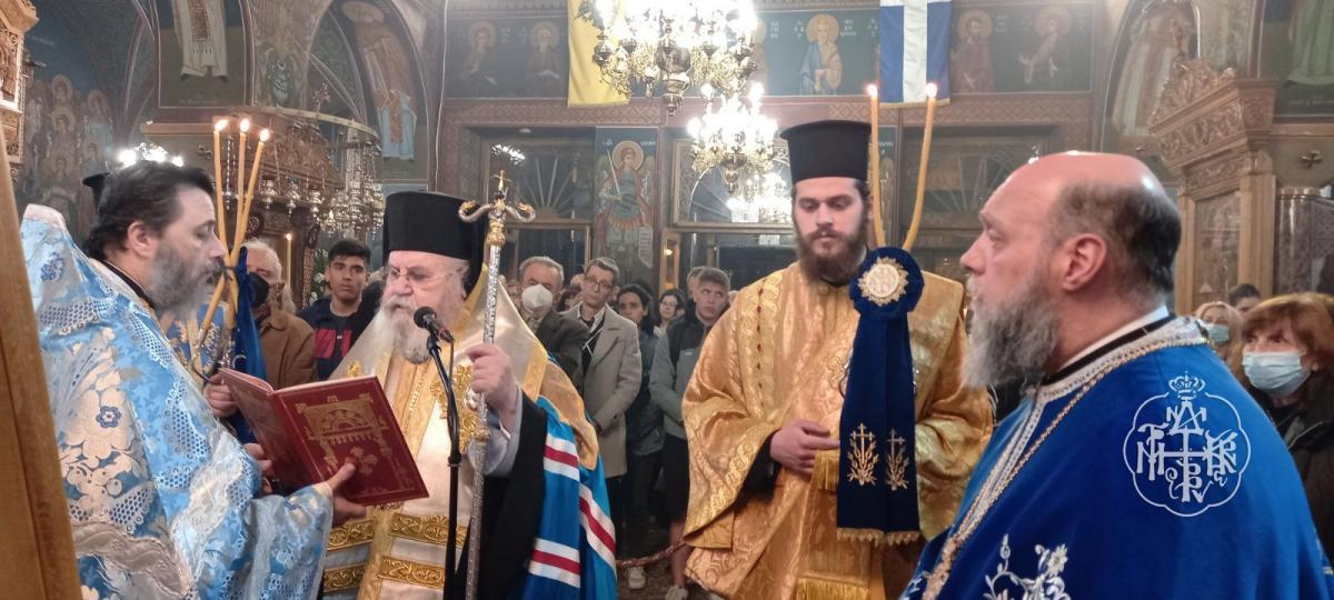 Η ΑΚΟΛΟΥΘΙΑ ΤΟΥ ΑΚΑΘΙΣΤΟΥ ΥΜΝΟΥ ΕΝΩΠΙΟΝ ΤΗΣ ΙΕΡΑΣ ΕΙΚΟΝΟΣ ΤΗΣ ΠΑΝΑΓΙΑΣ ΤΗΣ ΠΑΡΗΓΟΡΗΤΡΙΑΣ ΣΤΟΝ ΙΕΡΟ ΝΑΟ ΑΓΙΟΥ ΔΗΜΗΤΡΙΟΥ ΝΕΑΣ ΕΛΒΕΤΙΑΣ ΒΥΡΩΝΟΣ