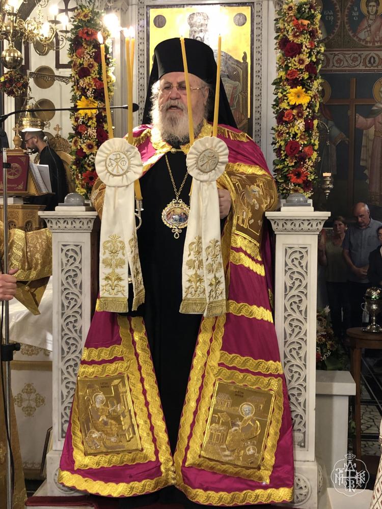 ΑΡΧΙΕΡΑΤΙΚΟΣ ΕΣΠΕΡΙΝΟΣ ΓΙΑ ΤΗΝ ΕΟΡΤΗ ΤΟΥ ΑΓΙΟΥ ΠΝΕΥΜΑΤΟΣ ΣΤΟΝ ΠΑΝΗΓΥΡΙΖΟΝΤΑ ΚΑΘΕΔΡΙΚΟ ΙΕΡΟ ΝΑΟ ΑΓΙΑΣ ΤΡΙΑΔΟΣ ΒΥΡΩΝΟΣ