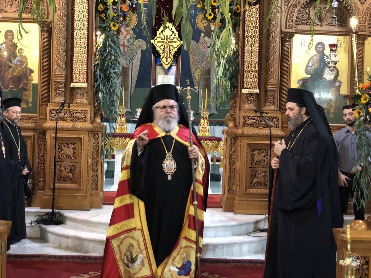 ΠΑΝΗΓΥΡΙΚΗ ΑΡΧΙΕΡΑΤΙΚΗ ΘΕΙΑ ΛΕΙΤΟΥΡΓΙΑ ΣΤΟΝ ΕΟΡΤΑΖΟΝΤΑ ΙΕΡΟ ΝΑΟ ΑΓΙΟΥ ΔΗΜΗΤΡΙΟΥ ΝΕΑΣ ΕΛΒΕΤΙΑΣ ΒΥΡΩΝΟΣ