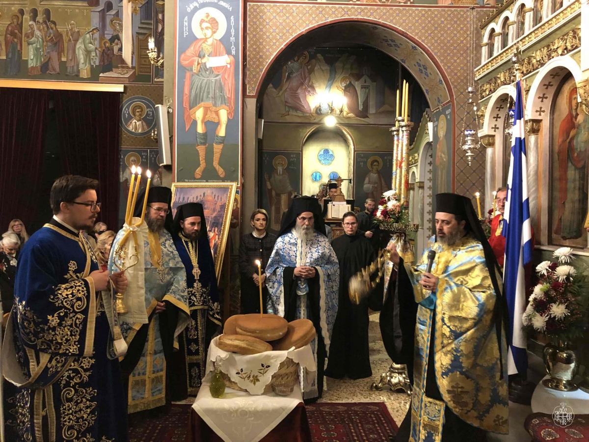 ΑΡΧΙΕΡΑΤΙΚΟΣ ΕΣΠΕΡΙΝΟΣ ΚΑΙ Η ΕΙΣ ΠΡΩΤΟΠΡΕΣΒΥΤΕΡΟΝ ΧΕΙΡΟΘΕΣΙΑ ΤΟΥ π. ΠΛΑΤΩΝΟΣ ΒΛΑΧΟΥ  ΣΤΟΝ ΠΑΝΗΓΥΡΙΖΟΝΤΑ ΙΕΡΟ ΝΑΟ ΕΥΑΓΓΕΛΙΣΜΟΥ ΤΗΣ ΘΕΟΤΟΚΟΥ - ΑΓΙΑΣ ΦΩΤΕΙΝΗΣ ΥΜΗΤΤΟΥ
