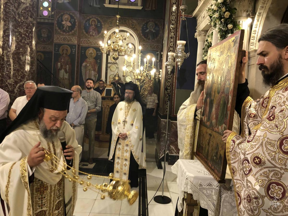 ΙΕΡΑ ΠΑΝΗΓΥΡΙΣ ΙΕΡΟΥ ΝΑΟΥ ΑΓΙΑΣ ΤΡΙΑΔΟΣ ΒΥΡΩΝΟΣ