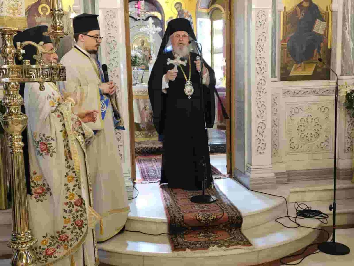 ΠΑΝΗΓΥΡΙΚΗ ΑΡΧΙΕΡΑΤΙΚΗ ΘΕΙΑ ΛΕΙΤΟΥΡΓΙΑ ,ΣΤΟΝ ΠΑΝΗΓΥΡΙΖΟΝΤΑ ΙΕΡΟ ΝΑΟ ΚΟΙΜΗΣΕΩΣ ΤΗΣ ΘΕΟΤΟΚΟΥ ΚΑΙΣΑΡΙΑΝΗΣ
