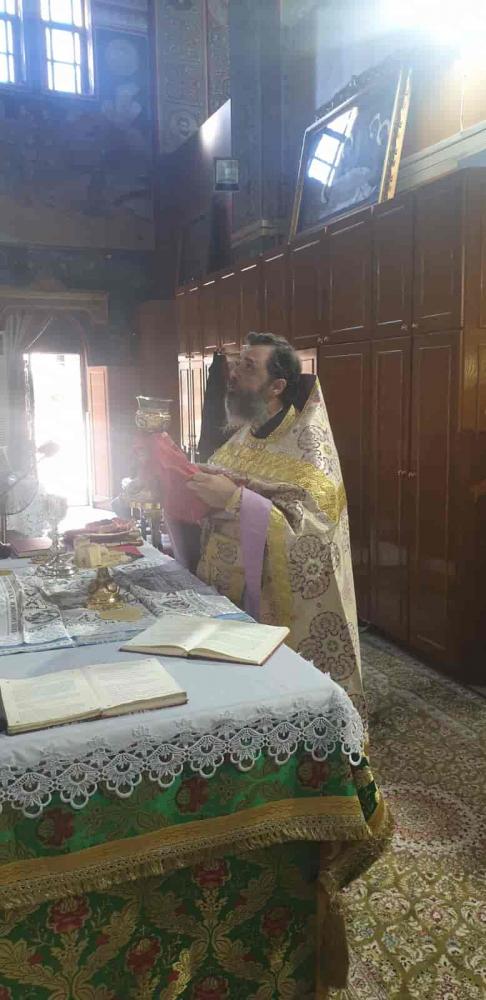ΚΥΡΙΑΚΗ ΙΓ ΛΟΥΚΑ, Ο ΙΕΡΟΚΗΡΥΚΑΣ ΤΗΣ ΙΕΡΑΣ ΜΗΤΡΟΠΟΛΕΩΣ ΜΑΣ ΠΑΝΟΣΙΟΛΟΓΙΩΤΑΤΟΣ ΑΡΧΙΜΑΝΔΡΙΤΗΣ κ. ΚΑΛΛΙΝΙΚΟΣ ΝΙΚΟΛΑΟΥ ΣΤΟΝ ΙΕΡΟ ΝΑΟ ΑΓΙΟΥ ΓΕΩΡΓΙΟΥ ΚΑΡΕΑ