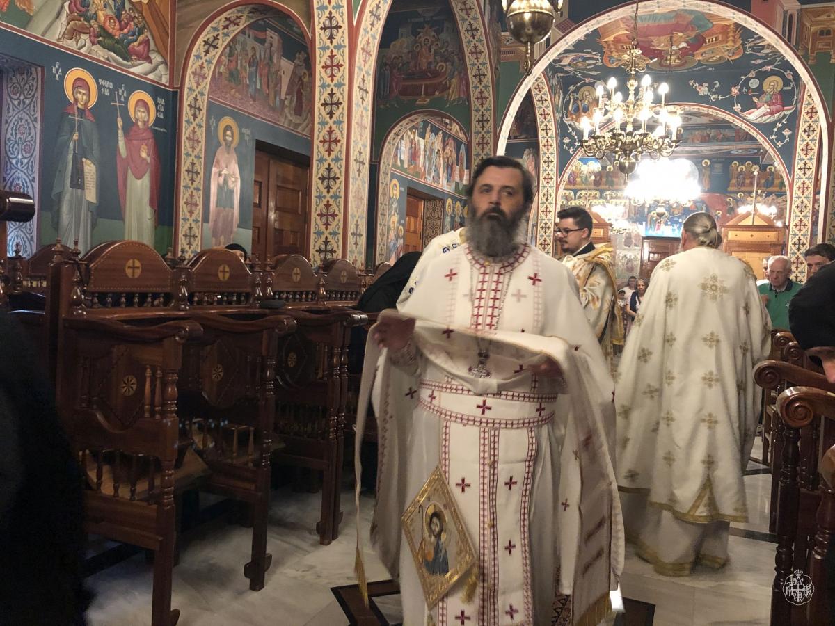 Ο ΣΕΒΑΣΜΙΩΤΑΤΟΣ ΜΗΤΡΟΠΟΛΙΤΗΣ ΜΑΣ ΣΤΗΝ ΙΕΡΑ ΜΟΝΗ ΤΟΥ ΑΓΙΟΥ ΙΩΑΝΝΟΥ ΠΡΟΔΡΟΜΟΥ ΚΑΡΕΑ