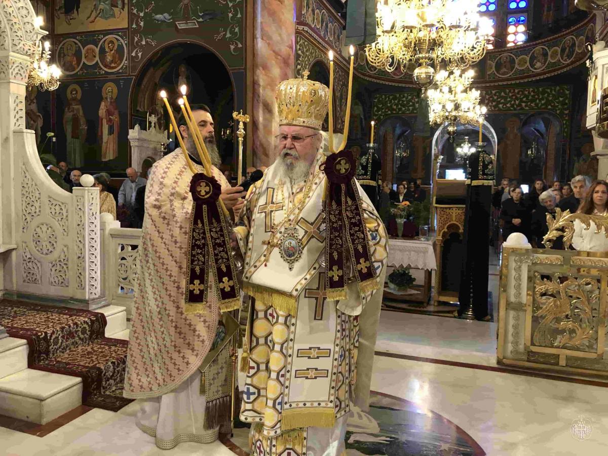 ΚΥΡΙΑΚΗ Ζ΄ ΛΟΥΚΑ Ο ΣΕΒΑΣΜΙΩΤΑΤΟΣ ΜΗΤΡΟΠΟΛΙΤΗΣ ΜΑΣ,ΣΤΟΝ ΙΕΡΟ ΝΑΟ ΚΟΙΜΗΣΕΩΣ ΘΕΟΤΟΚΟΥ ΚΑΙΣΑΡΙΑΝΗΣ
